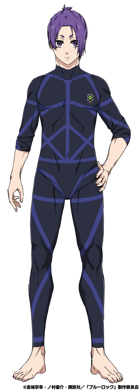 御影玲王（CV：内田雄馬）。あらゆるプレーに対応可能な器用さを持つチームVの攻守の要。大企業・御影コーポレーションの御曹司で何不自由のない人生に退屈していたが、偶然サッカーW杯決勝戦を目にしたことで、自身もＷ杯優勝を目標に凪を誘ってサッカーを始めた。玲王にとって凪は“宝物”であり、サッカーでも必要不可欠な相棒。 (c)金城宗幸・ノ村優介・講談社／「ブルーロック」製作委員会