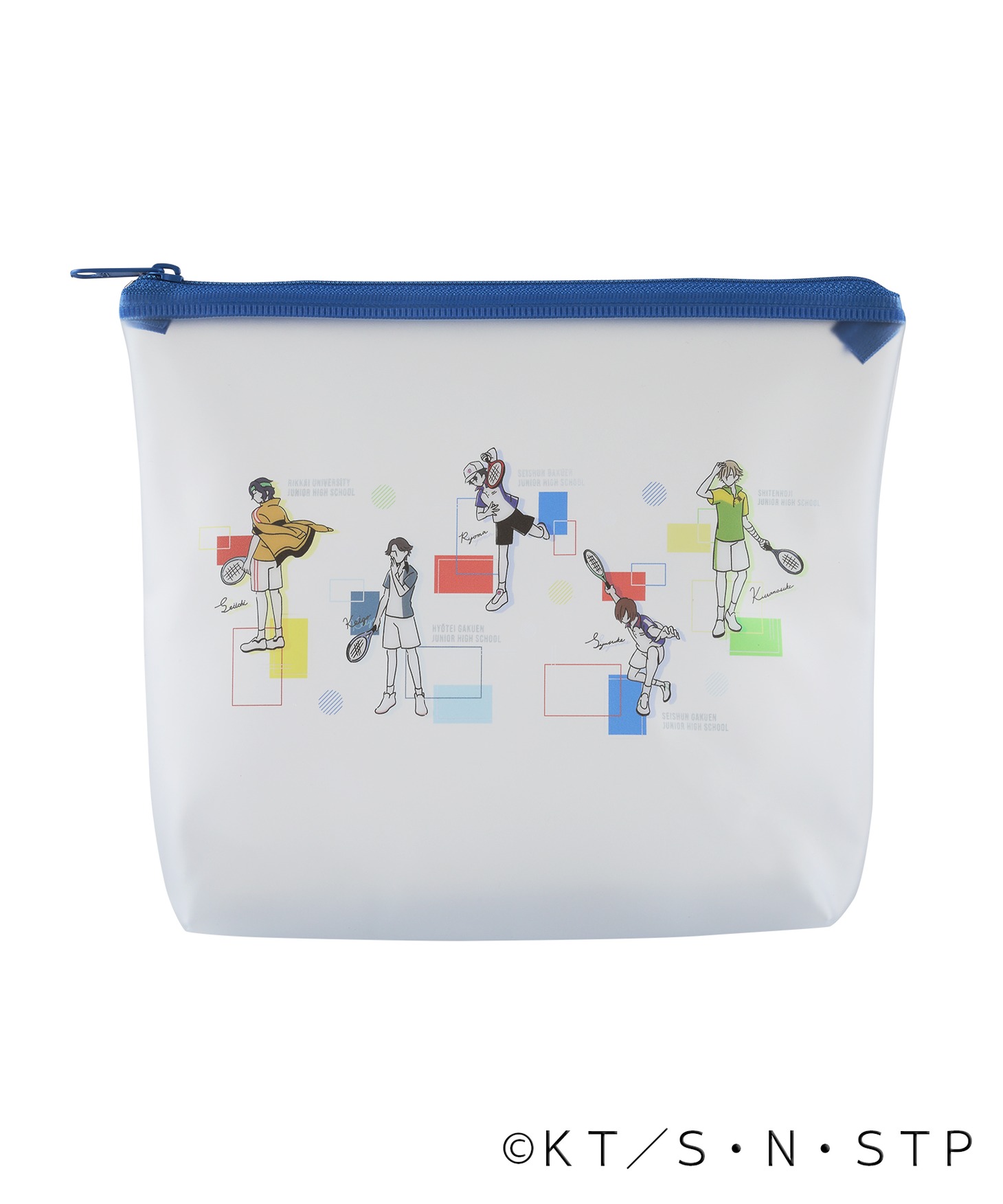 「アニメ『新テニスの王子様』×ZOZOTOWN Pouch＆mirror」のポーチ。