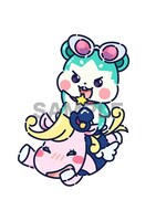 チムム、ぱたののカフェ用描き下ろしイラスト。