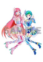 まつり、あうるのカフェ用描き下ろしイラスト。