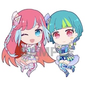 まつり、あうるのカフェ用描き下ろしイラスト。