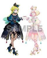 れもん、みるきのカフェ用描き下ろしイラスト。