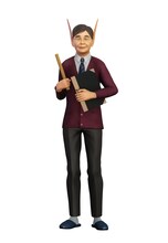 ウサギ林ウサ蔵（CV：でんでん）(c)2022 カメの甲羅はあばら骨製作委員会 (c)川崎悟司 / SB クリエイティブ