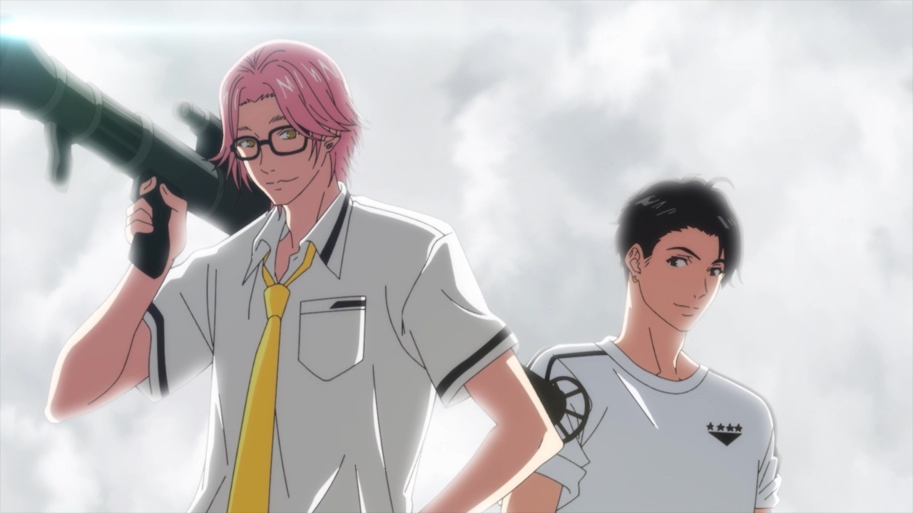 オリジナルショートアニメ「桃実高校編」の場面カット。