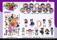 上が缶バッジ、下がアクリルぷちスタンド。