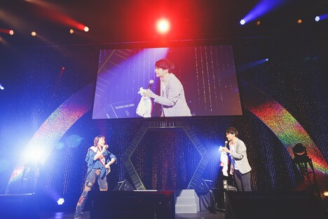 音楽ライブでの片山福十郎と野田順子。