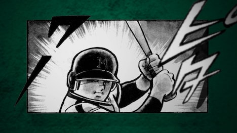 野球マンガと「阪神甲子園球場100周年記念事業」のコラボムービー第1弾「聖地・甲子園篇」より。