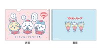 ちいかわらんど原宿店とマリオンクレープのコラボ商品であるA5クリアファイル。