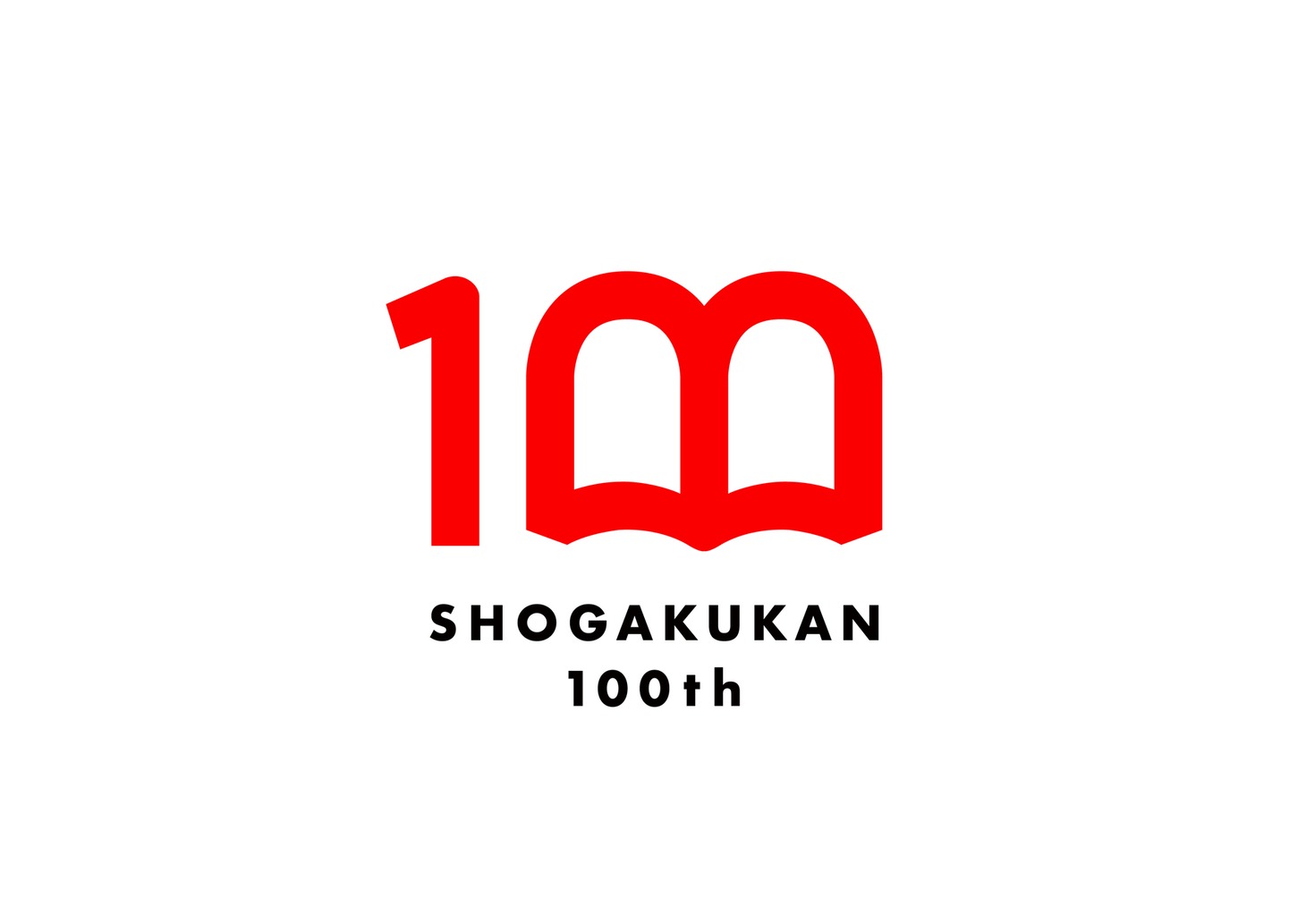小学館100周年のロゴ。