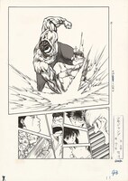 「冨樫義博展 -PUZZLE-」に展示される「幽☆遊☆白書」の原画。 (c)冨樫義博 1990-94年