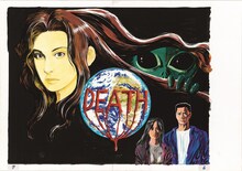 「冨樫義博展 -PUZZLE-」に展示される「レベルE」の原画。 (c)冨樫義博1995-97年