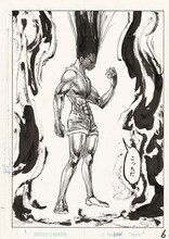 「冨樫義博展 -PUZZLE-」に展示される「HUNTER×HUNTER」の原画。 (c)P98-22