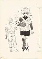 「冨樫義博展 -PUZZLE-」に展示される「HUNTER×HUNTER」の原画。 (c)P98-22