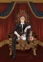 田中皇帝のイラスト。