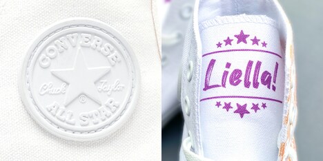 「White atelier BY CONVERSE × ラブライブ！スーパースター!! ALL STAR COLORS R HI」のシュータン。