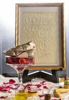 「ベルサイユのばら」アフタヌーンティーのフォトスポット。