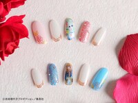 「ベルサイユのばら」ダイヤモンド付きネイル