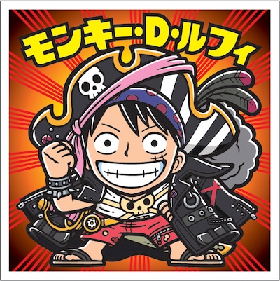 「ワンピースマンチョコRED」に付属するシール。