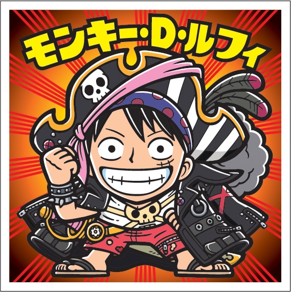 「ワンピースマンチョコRED」に付属するシール。