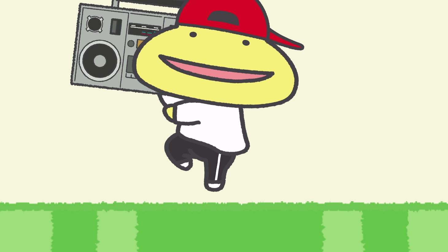 第2話「ラジカセでガチャガチャ」より。