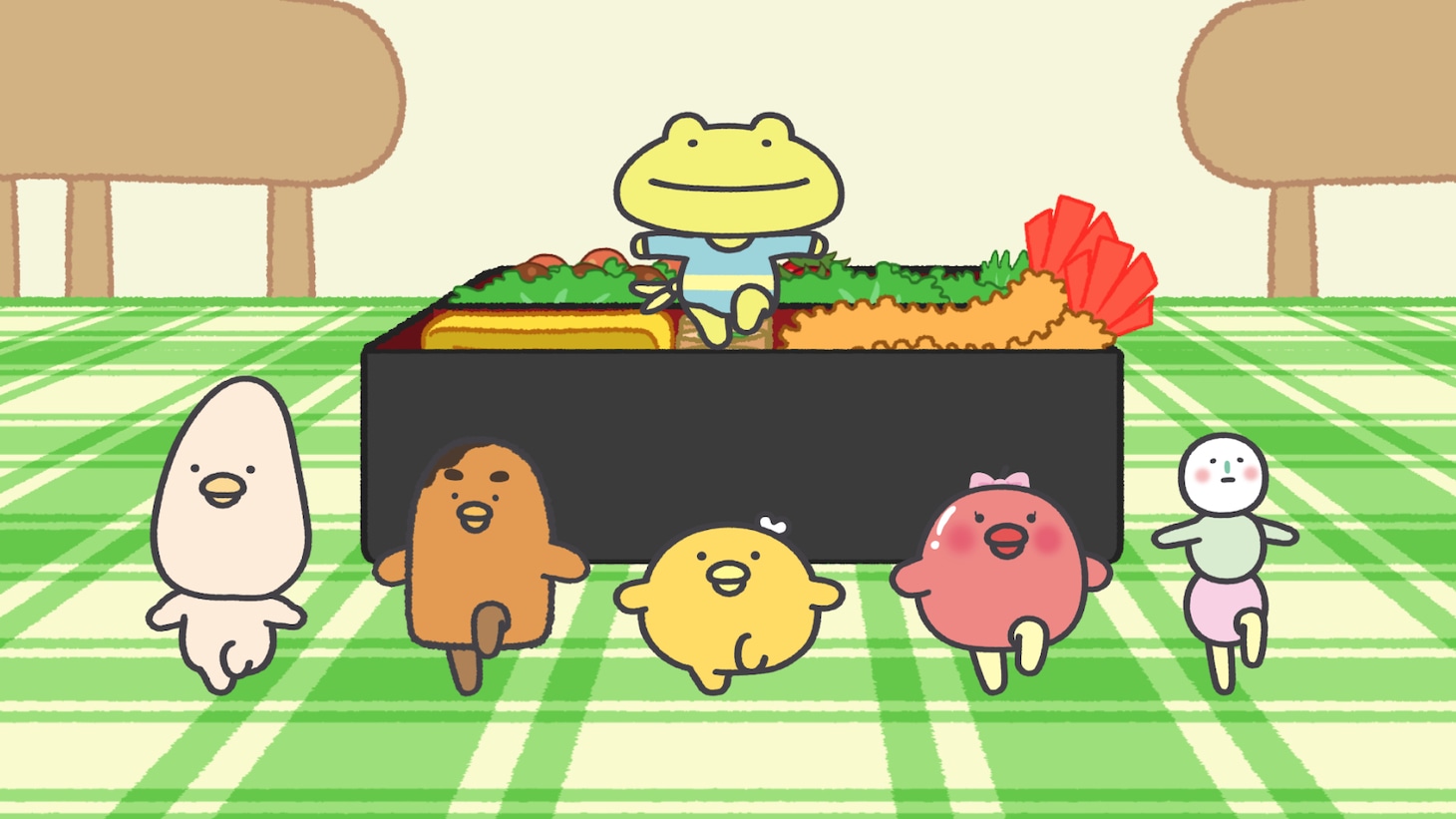 第1話「お花見でぎゅうぎゅう」より。