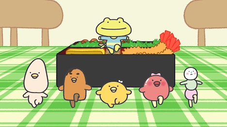 第1話「お花見でぎゅうぎゅう」より。