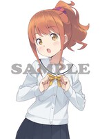 ANIPLEX+特典「選べるキャラファイングラフ～TVシリーズ各巻ジャケットイラストから」およびとらのあな特典「A3サイズタペストリー」のイラスト。