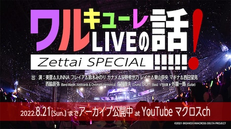 マクロス」シリーズ40周年記念特番「ワルキューレLIVEの話、絶対SPECIAL!!!!!!」より。
