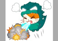 「ゴジハムくん」のLINEスタンプ。