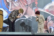 ルフィのセリフを披露した田中真弓に深く一礼する山田裕貴。