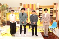 左から宮司愛海、加藤シゲアキ、恒川光太郎、斉藤壮馬。 (c)フジテレビ