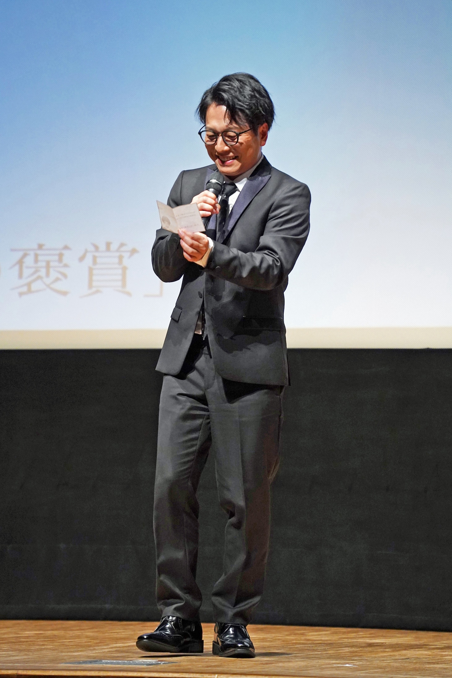 常守朱のセリフを披露する野島健児。