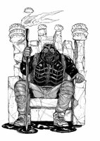 追加展示されるモノクロ原稿。