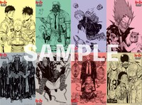 入場特典のイラストカードは全8種類。ランダムで配布される。