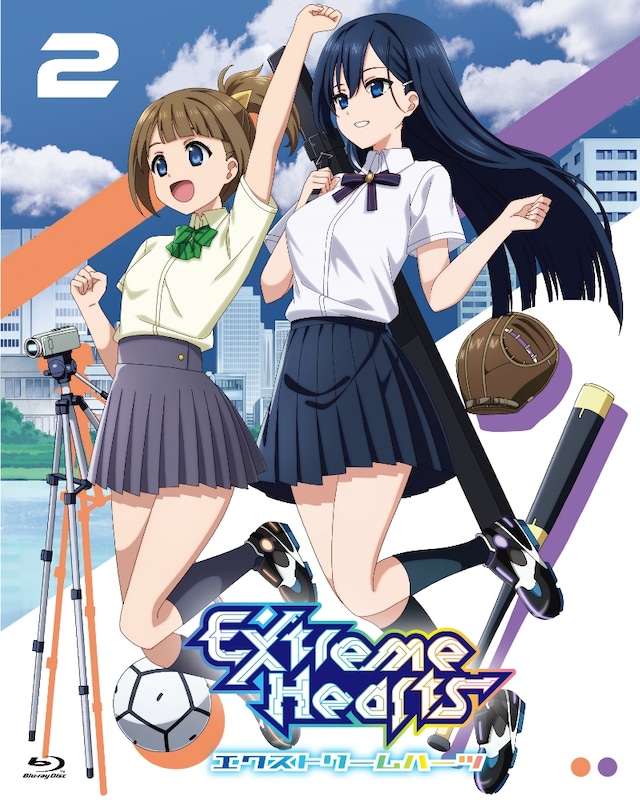 TVアニメ「Extreme Hearts」Blu-ray2巻のジャケット。