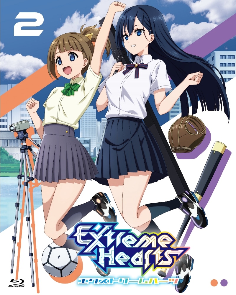 TVアニメ「Extreme Hearts」Blu-ray2巻のジャケット。