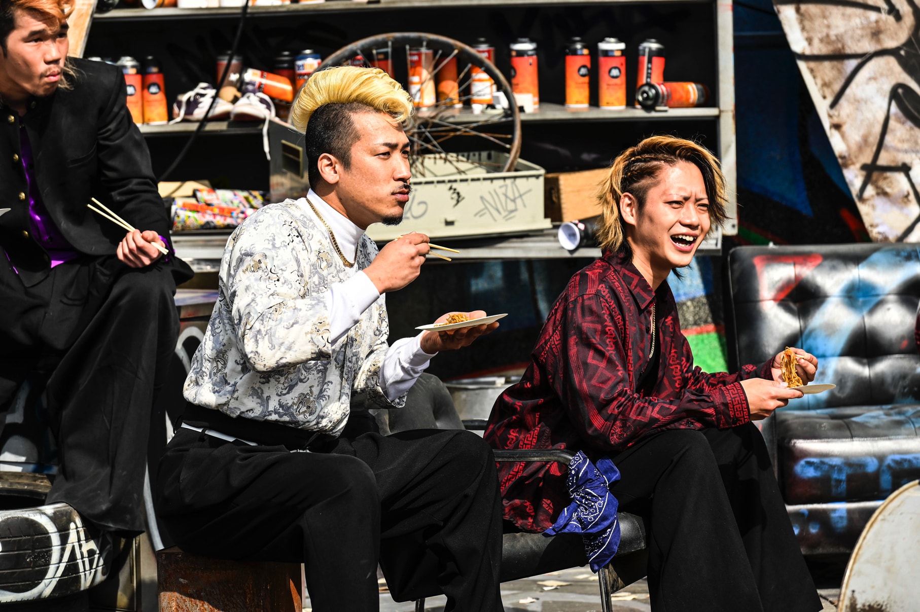 HiGH&LOW THE WORST X」川村壱馬ら鬼邪高メンバーが焼きそば食べながら