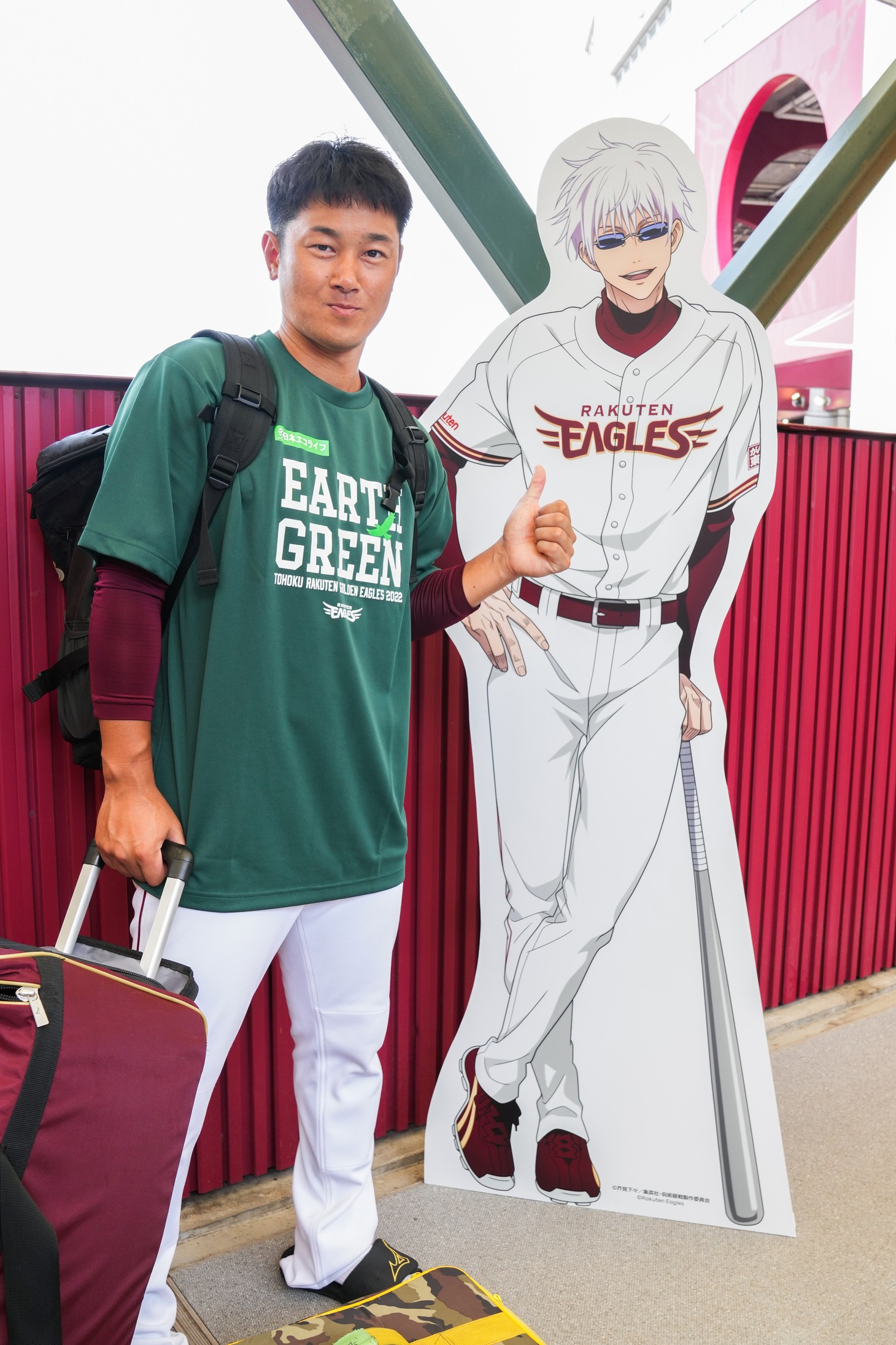 等身大パネル (c)Rakuten Eagles