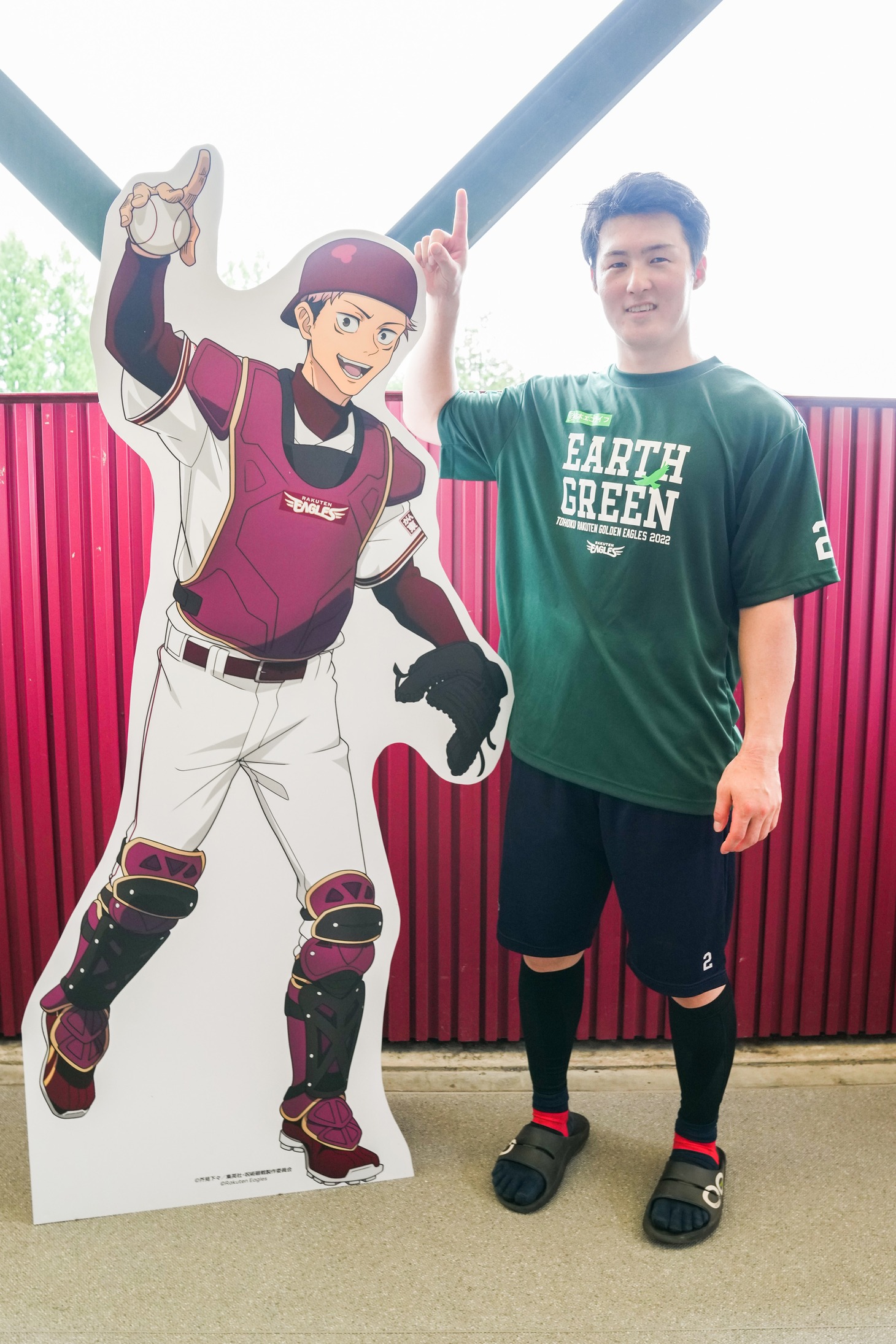 等身大パネル (c)Rakuten Eagles