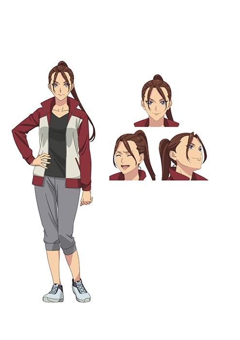 三ツ橋小南（CV：森なな子）。黒点忍術学園の教師。訓練で生徒へ活を入れるなど、厳しい一面を持つ。 (c)DMM・TROYCA／忍の一時製作委員会