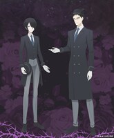 ホテルマンに扮したリチャードとバッキンガムの描き下ろしイラスト。