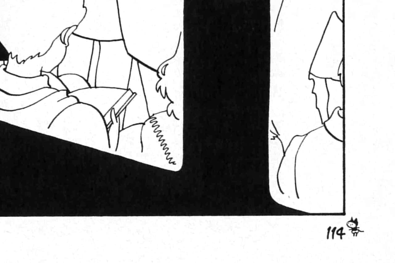 「いつものはなし」に登場する文字は、一部を除いてほぼ手書き。ページ数を表すノンブルも手書きになっており、たまに数字の横に小さな猫のイラストが添えられている遊び心も。