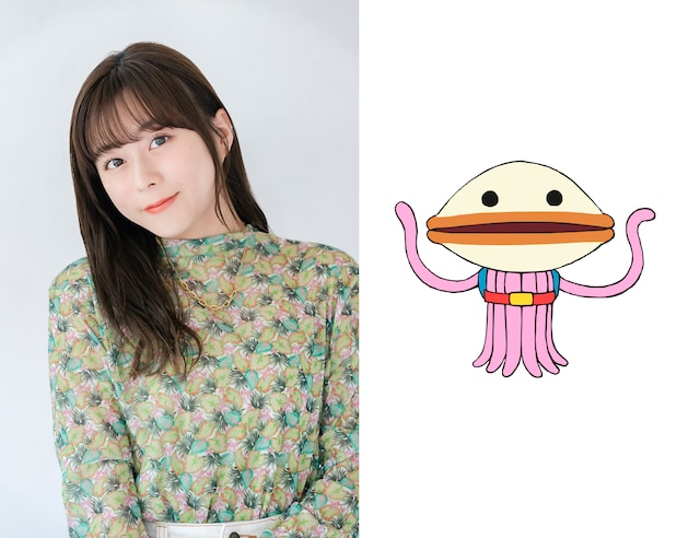 水瀬いのり（左）とドラポ（右）。