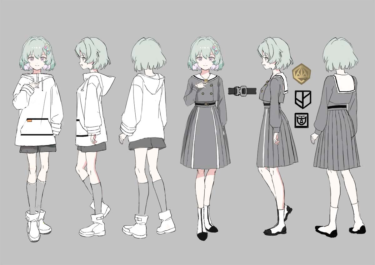 0号（ゼロゴウ）のキャラクターデザイン。