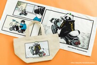 フェイスタオルとランチトートバッグ。