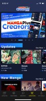 アプリ版のMANGA Plus Creators by SHUEISHA。
