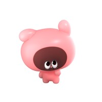 あいるん（CV：潘めぐみ）。好奇心旺盛でポジティブ。人間にぷにぷにされるのが大好き。とてもくいしんぼう。 (c) ＴＯＭＹ／ぷにるんずぷにじぇくと・テレビ大阪