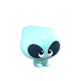 うるるん(CV:山口智広)。大の泣き虫で、びっくりすると泣き出してしまう。おえかきが上手。 (c) TOMY/ぷにるんずぷにじぇくと・テレビ大阪