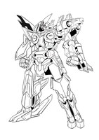 「継承機神アンブレイカー（仮）」の作画資料。