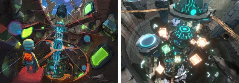 大童澄瞳が手がけた「東京ゲームショウ VR 2022」のキービジュアル（左）。
